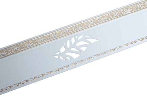Карниз УЛЬТРАКОМПАКТ Лист золото 3х рядный 200см Белый в инд.упак.