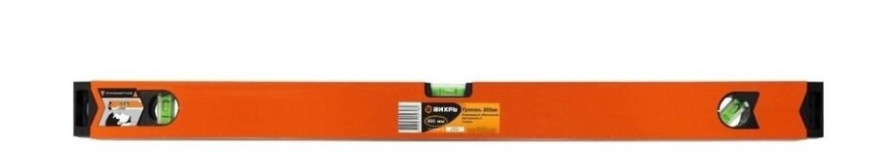 Уровень 1000 мм 3 глазка (1 зеркальный) алюминиевый магнитный фрезерованный Вихрь