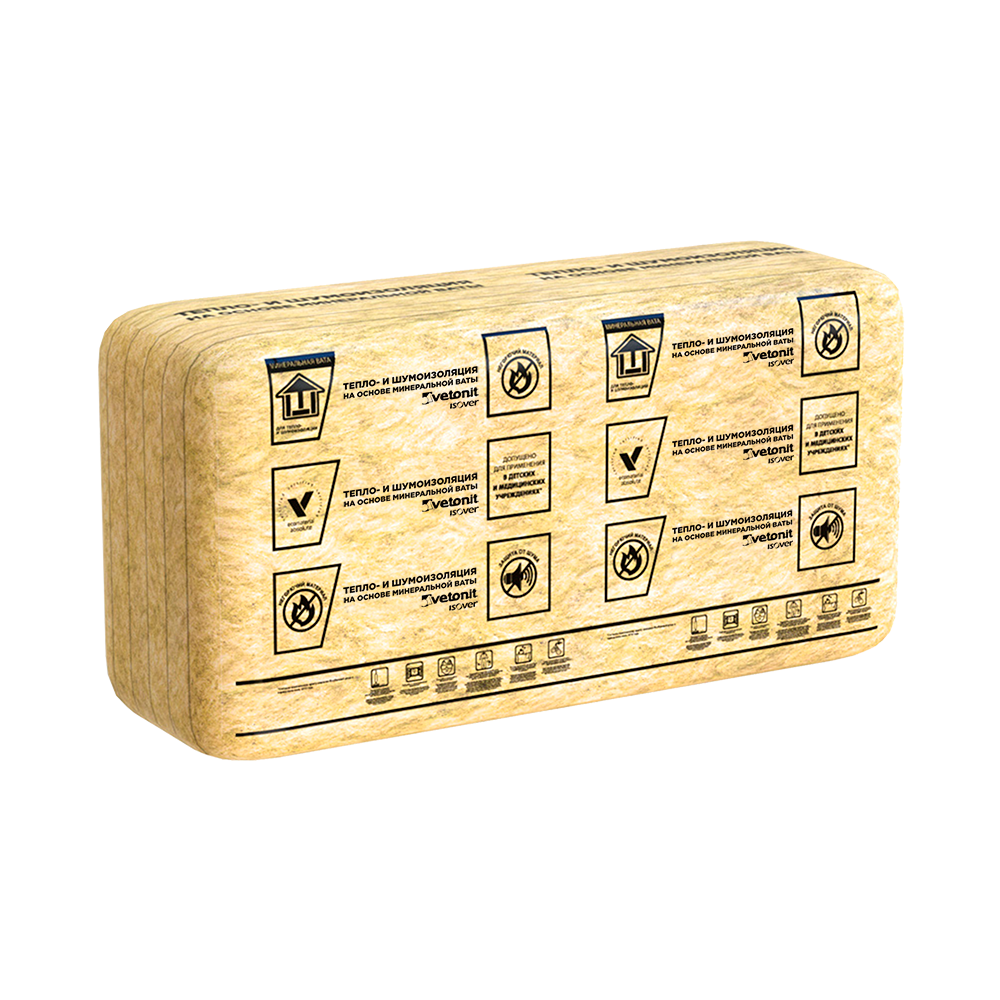 Утеплитель Vetonit (ISOVER) Каркас П-37 50х610х1170 (уп.20шт 14,27м2 0,714м3) (24)
