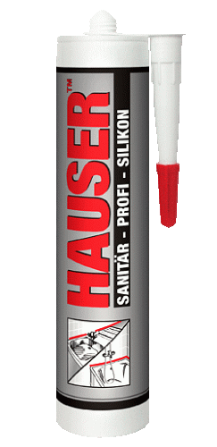 Герметик силиконовый Hauser SANI санитарный бесцветный (0,260 л)/12