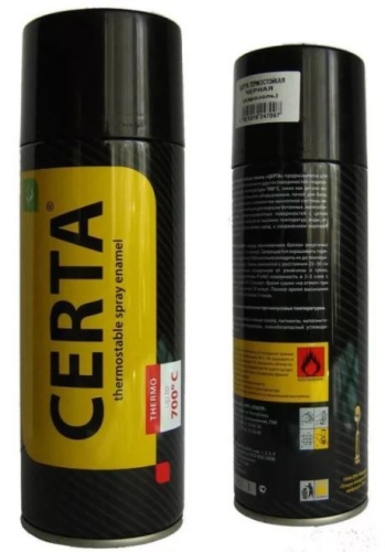 Эмаль термостойкая аэрозольная КО Церта Белая до 400C (0,520 л)