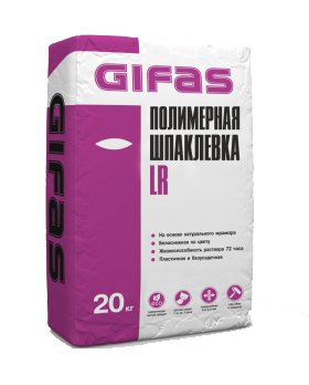 Шпатлевка GIFAS LR белоснежная (20 кг) /64