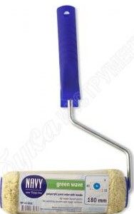 Валик 250 мм с ручкой "GREEN WAVE" ворс 18 мм d - 48 мм d ручки 8 мм для красок на водной основе NAV