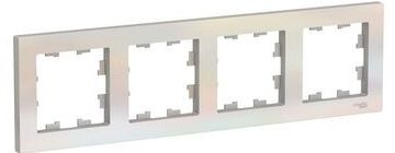 Рамка 4-м AtlasDesign универс. жемчуж. SchE