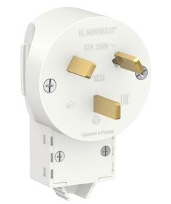 Вилка силовая 32А СП BLANCA 2P+N 250В белая SchE