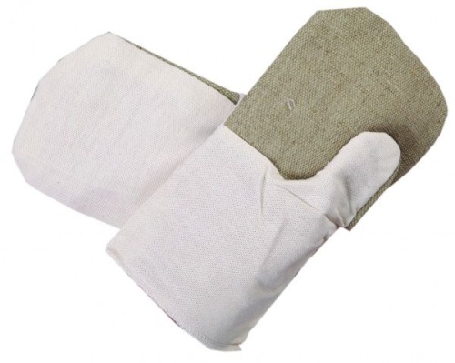 Рукавицы хлопчатобумажные с брезентовым наладонником