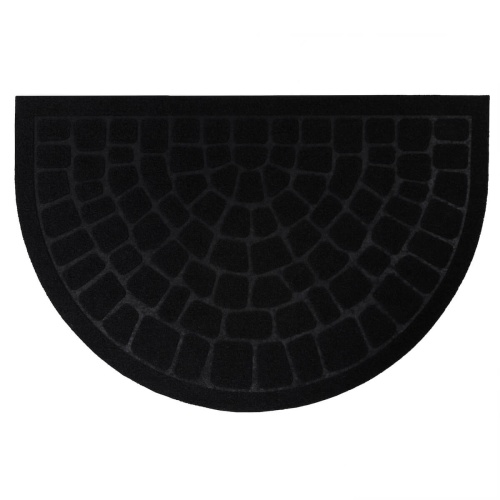Коврик влаговпитывающий "Steen" 45х75 см полукруг черный 