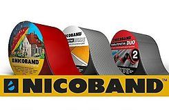 NICOBAND Самоклеющаяся герметизирующая лента, красный 10см х 3м (12)