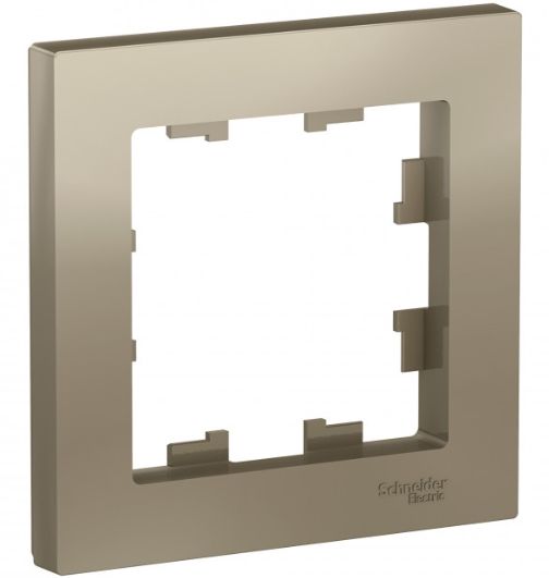 Рамка 1-м AtlasDesign шампань SchE