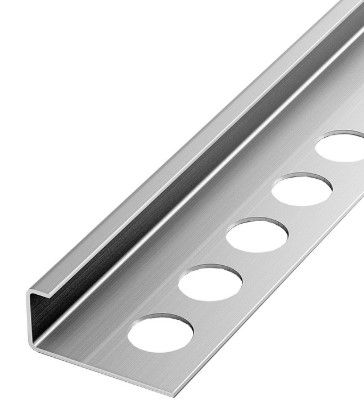 Профиль для кафеля внешний 10мм нерж. сталь К10НС.2700.001