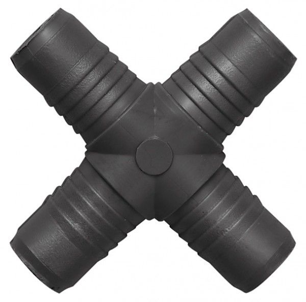 Крестовина пластиковая для шланга d16мм