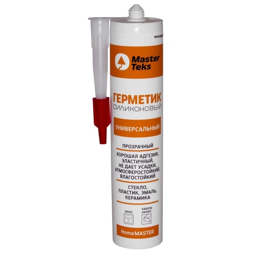 Герметик силиконовый Masterteks HomeMaster универсальный прозрачный (0,260 л)/12