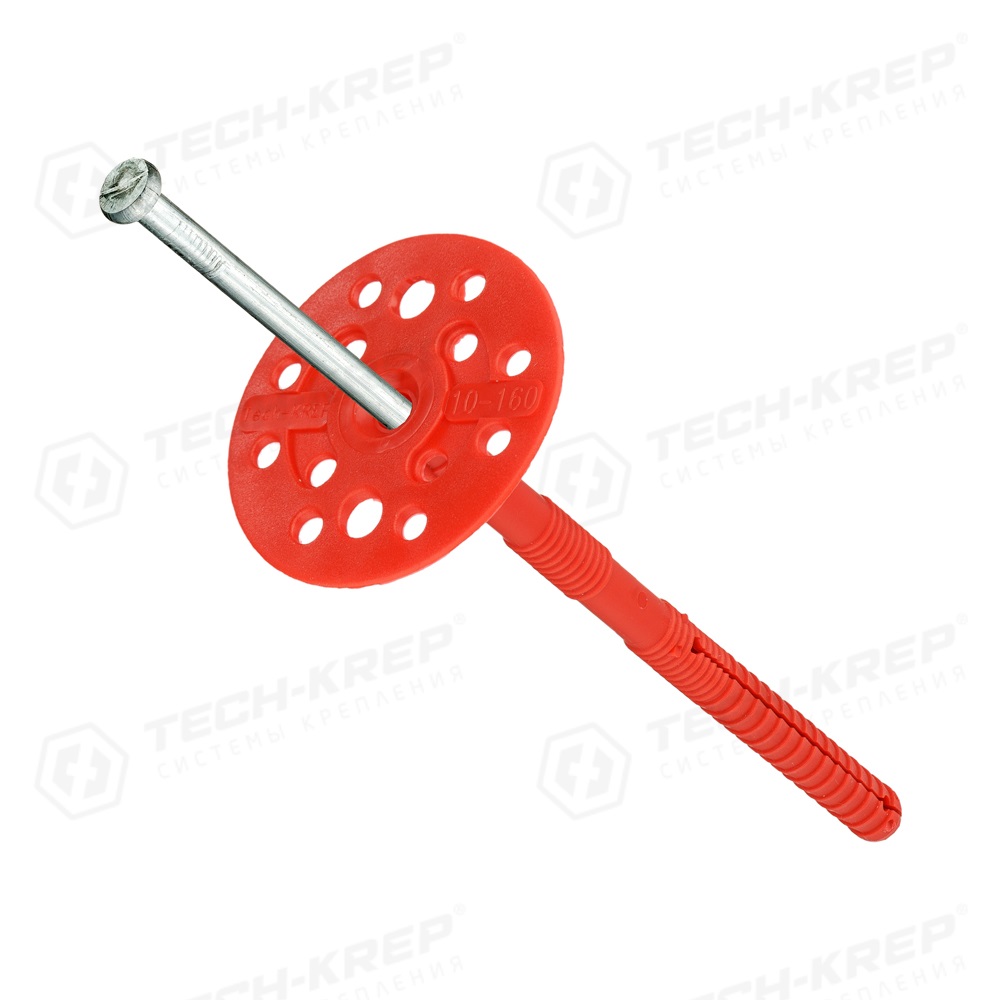 Дюбель для изоляции 10х160 с металлическим гвоздем IZM(100шт)