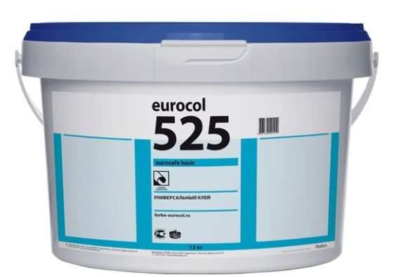 Клей для ПВХ покрытий 525 Eurosafe Basic водно-дисперсионный клей (20кг)