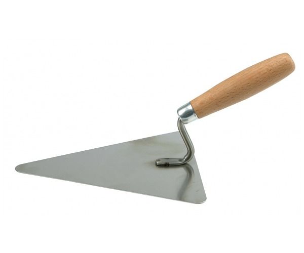 Кельма треугольная 200мм нержавеющая (12/72) 35442 БИБЕР