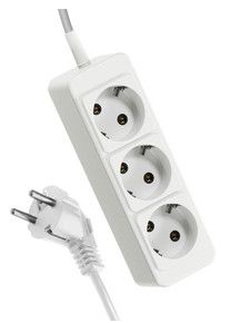 Удлинитель 3х3м с заземлением 10А IP20 ПВС 3 х 0,75 Космос