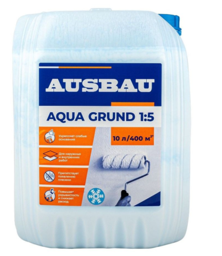 Грунтовка глубокого проникновения AUSBAU ПРОФИ 1:5 (10 л) /48