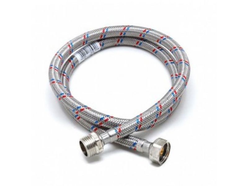 Подводка СТМ для воды сталь 1/2 г/ш 120 см СТМ CWFHM120