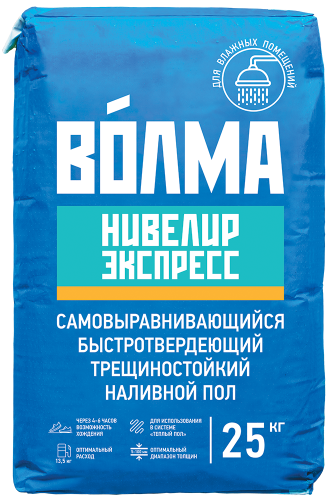 Пол-ровнитель ВОЛМА Нивелир Экспресс 5-100 мм (25 кг) /56