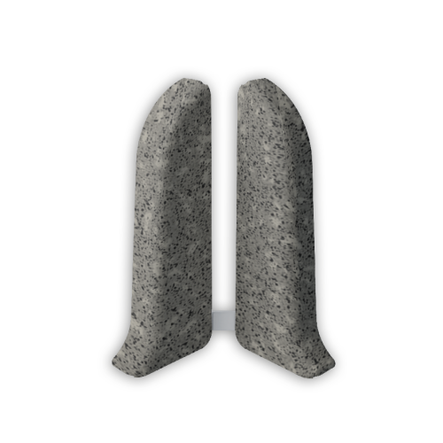 163 Заглушки (левая/правая) Лексида 55мм Гранит серый (10 пар)