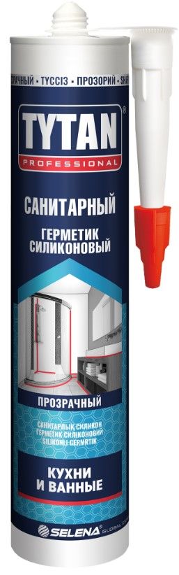 Герметик силиконовый Tytan Professional санитарный бесцветный (0,280 л)/12