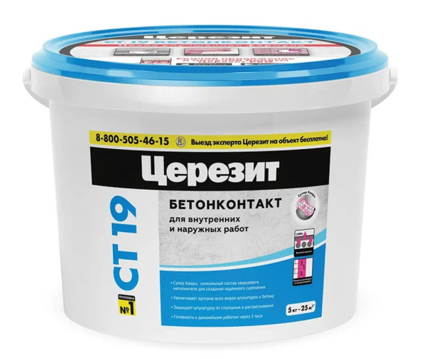Бетон-контакт ЦЕРЕЗИТ CT 19 (5 кг) /120