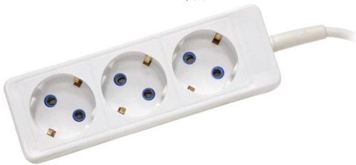 Удлинитель 3х5м с заземлением 10А IP20 ПВС 3 х 0,75 с выключателем Космос