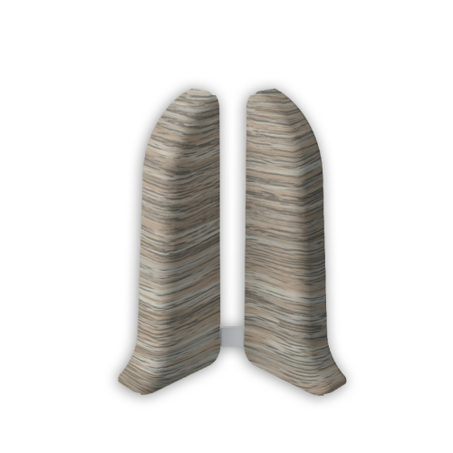 215 Заглушки (левая/правая) Лексида 55мм Дуб Снежный (10пар)