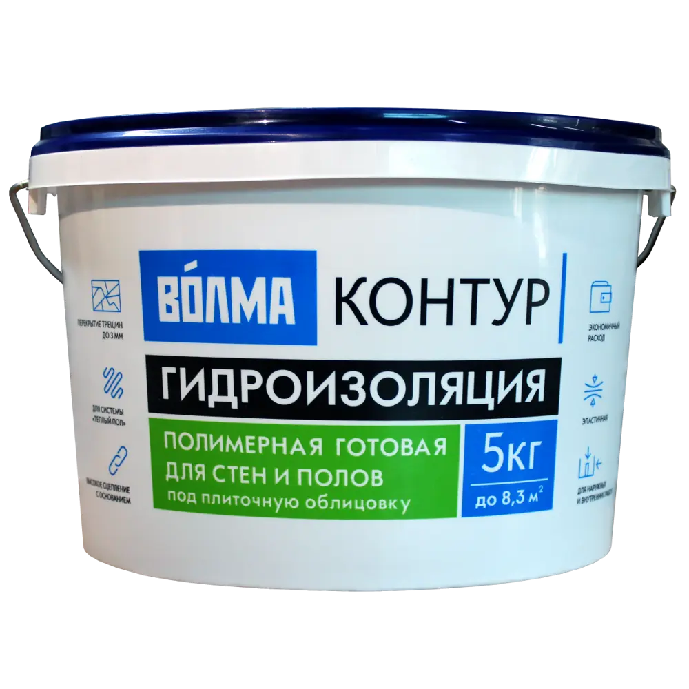Гидроизоляция ВОЛМА-Контур полимерная (5 кг)