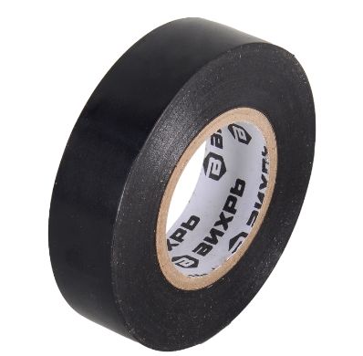 Изолента ПВХ черная 19мм х 20м Вихрь