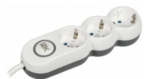 Удлинитель 3х3м с заземлением 16 А IP20 Uno У03В 2Р+РЕ 250В 3х1,5 IEK