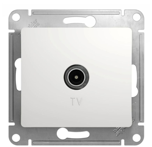Розетка телевизионная TV Glossa коннектор механизм бел. SchE