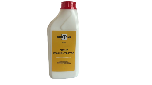 Грунт - концентрат 1:9 универсальный акриловый oneTone влагоизолятор (1 л) /12/360