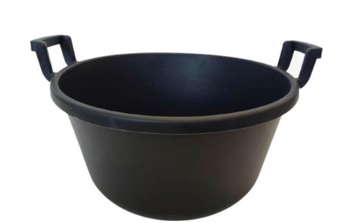 Таз 50 л круглый строительный гибкий с ручками