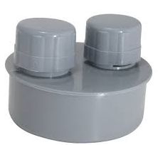 Клапан вакуумный (аэратор) серый канализационный DN110