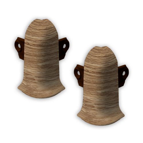 407 Угол наружный Лексида с крепежом 55мм Дуб альпийский (20/25шт)