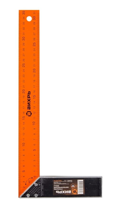 Угольник 350 мм металлический Вихрь