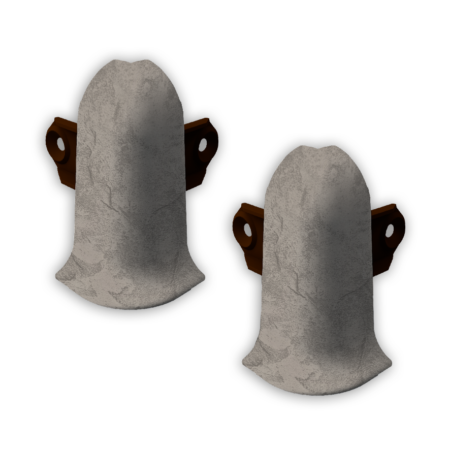 547 Угол наружный Лексида с крепежом 55мм Лофт Светло-серый  (20/25шт)