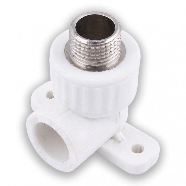 Угольник комб.нар.рез. ППРС D20-1/2 с крепл. ПЛАСТ