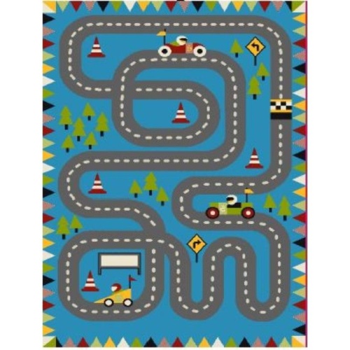 Ковер PLAY RUGS 0.8*1.5 дизайн E202A BLUE/BLUE