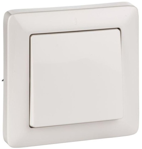 Выключатель 1-кл. СП Хит 6А IP20 250В бел. SchE