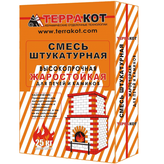 Штукатурка ТЕРРАКОТ жаростойкая высокопрочная (5 кг) /216