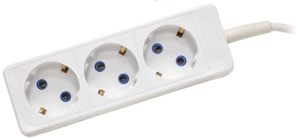 Удлинитель 3х5м с заземлением 10А IP20 ПВС 3 х 0,75 с выключателем Космос