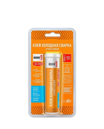 Клей холодная сварка Kudo KU-H103 термостойкий (60 гр)/12