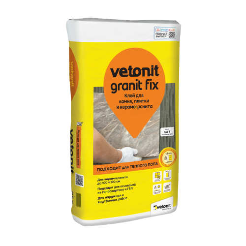 Клей для плитки ВЕТОНИТ Granit Fix (25 кг) /48