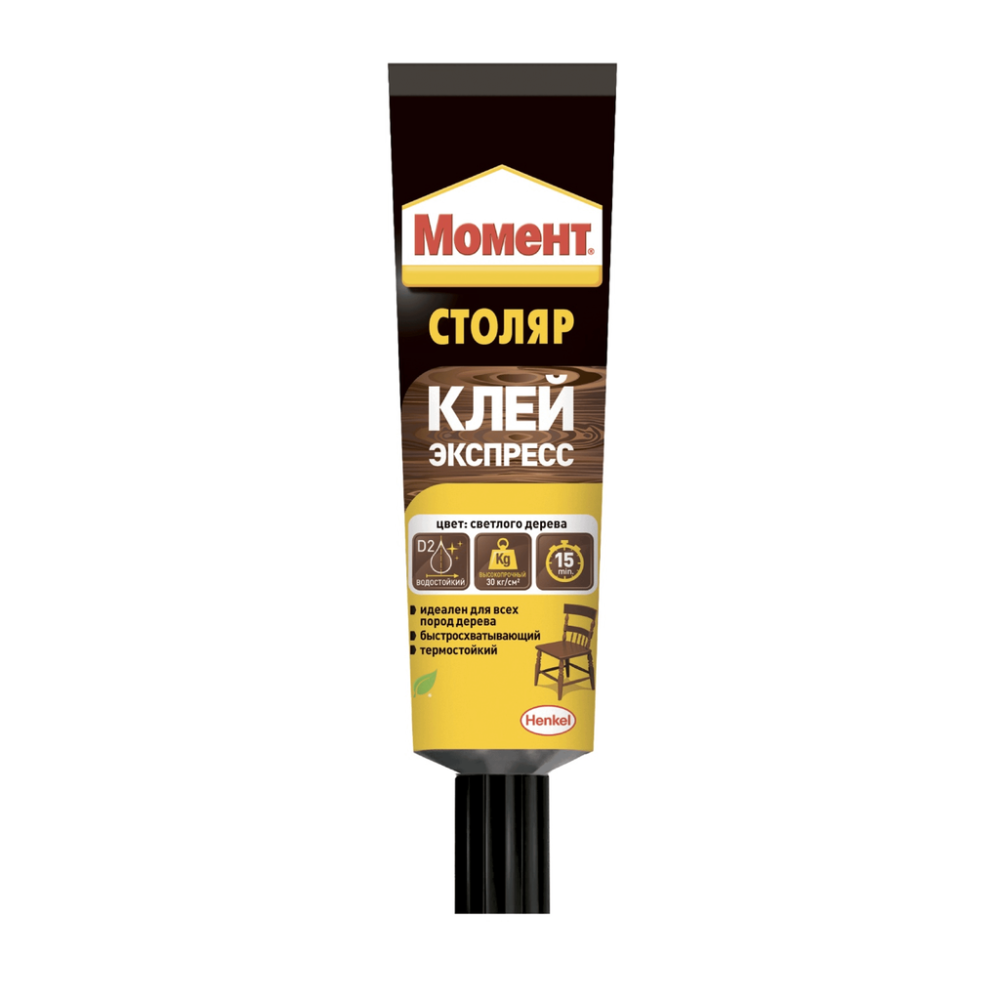 Клей для дерева Момент Столяр (0,125 кг)/36