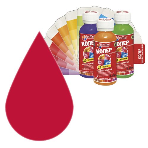 Колеровочная паста Палиж №07 - Темно - красный (0,1 л)