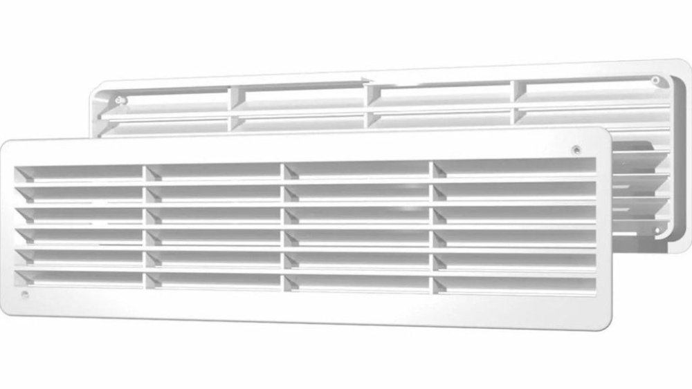 Решетка дверная 4513 ДП (Эковент) белая