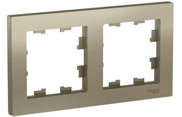 Рамка 2-м AtlasDesign универс. шампань SchE Рамка 2-м AtlasDesign универс. шампань SchE