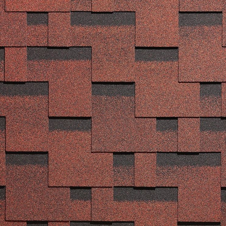 Черепица Docke EUROPA/MATRIX красный (1уп. 3м2) (42)